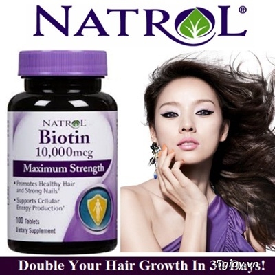 Natrol Biotin 10,000mcg chính hãng - thần dược mọc tóc giá rẻ nhất thị trường!!! - 5