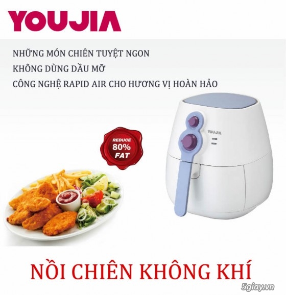 Nồi chiên không khí Youjia không dầu mỡ, không khói, tốt cho sức khỏe, giá tốt nhất - 1