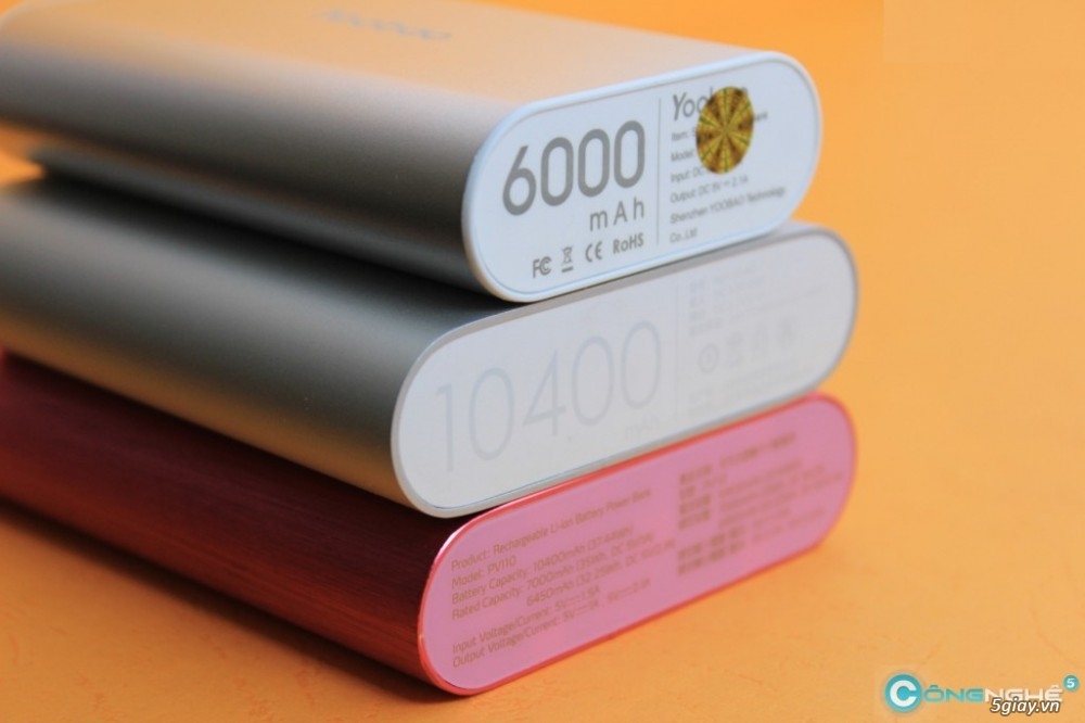 Pin dự phòng Yoobao 6000mAh nhỏ gọn mà mạnh mẽ - 37311