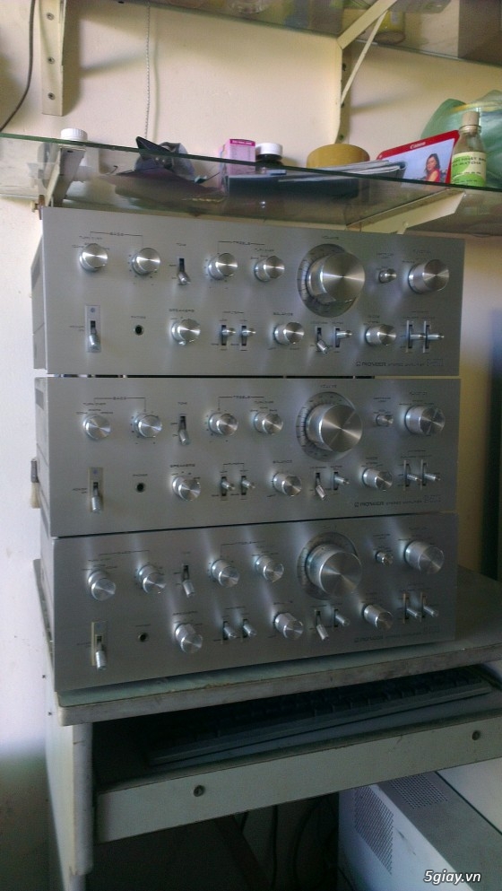 Amply Pioneer SA 8800II, A2050, Yamaha CA1000II, Pow TOA P75D, Pre- Pow Denon 1001...