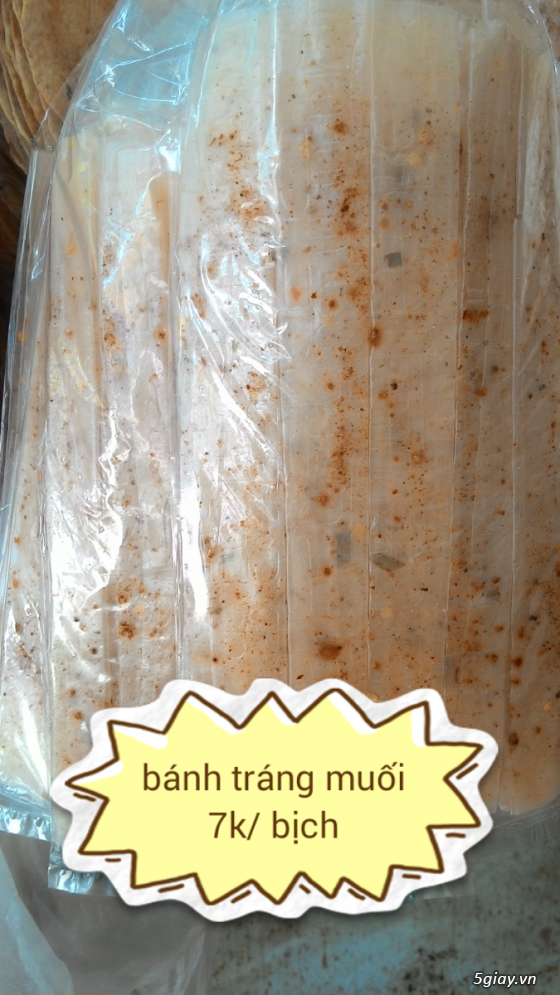 Bánh tráng chính gốc Tây Ninh tại HCM