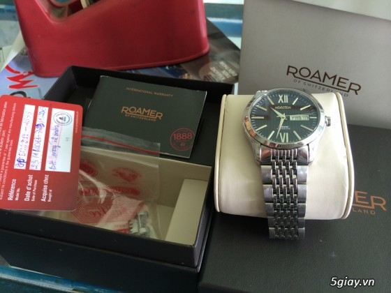 Bán đồng hồ ROAMER Thụy Sỹ giá 9 triệu! và CK đúng xịn 3 triệu 700k