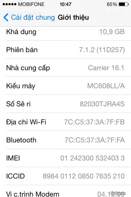 Cần bán IP4 16GB màu đen - Phú Nhuận