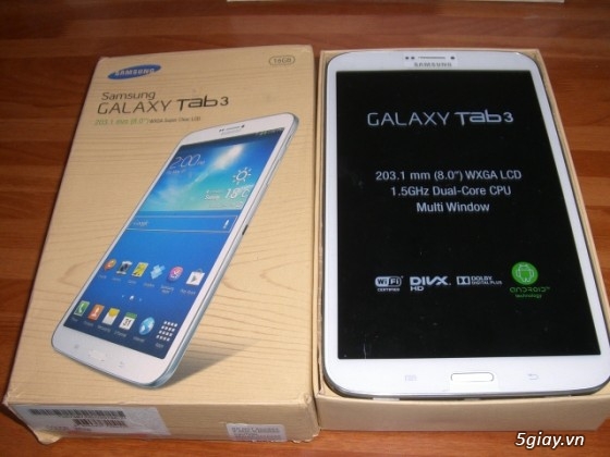 Samsung Galaxy TAB 3 8.0 fullbox đã qua sử dụng. Ngoại hình 98% - 12