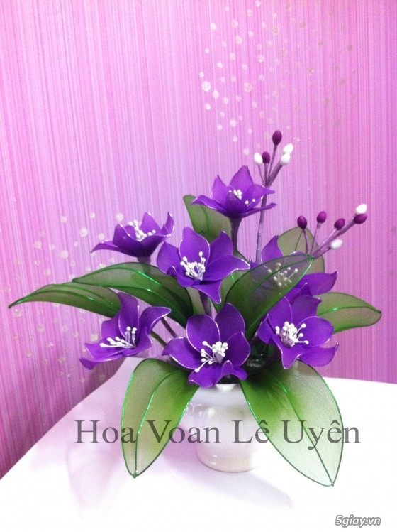 Hoa Voan Handmade Nghệ Thuật cực đẹp dành cho ai đam mê cái đẹp và làm quà tặng..^^! - 16