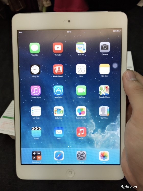 Bán ipad mini 16gb 4G white 99% có hình - 1