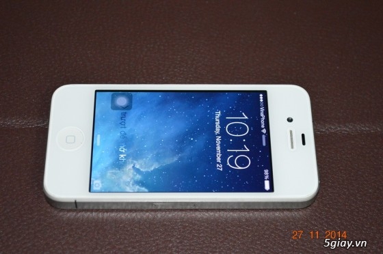 cần bán gấp iphone 4 màu trắng 8G quốc tế giá 2txx zin 100% mới 99% hàng mỹ LL giá rẻ - 1