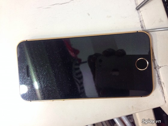 iPhone 5 lock 16gb black lên fullgold edition giá mềm