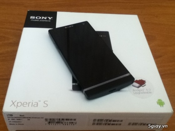 Sony xperia S (LT26i) màu đen đẹp 99% fullbox trùng imei