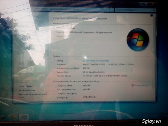 Laptop Sony VAIO VPCCW M330 6tr5,mới 95% - 1
