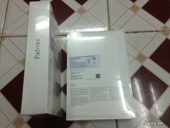 Nguyên Lô Ipad Mini 1 wifi 16gb của NguyenKim nguyên seal giá rẻ