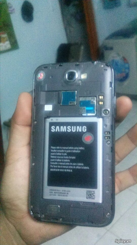 Samsung Galaxy not2 n7100 xám titan mới 99% cty - 1