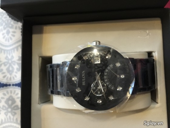 Bán 1 đồng hồ Men's Bulova Round Watch With Black Dial chính hãng giá rẻ - 1