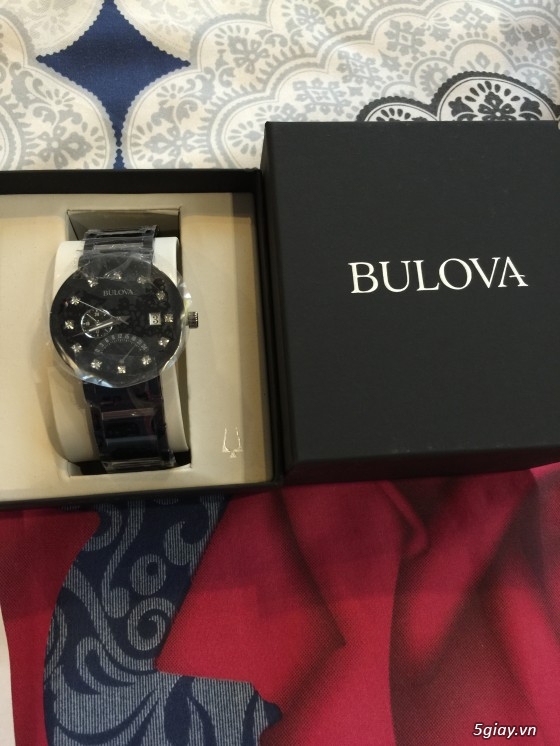 Bán 1 đồng hồ Men's Bulova Round Watch With Black Dial chính hãng giá rẻ - 2
