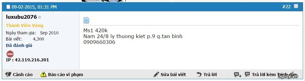 Mời các bạn bình chọn Khoaleather là thành viên đấu giá uy tín .