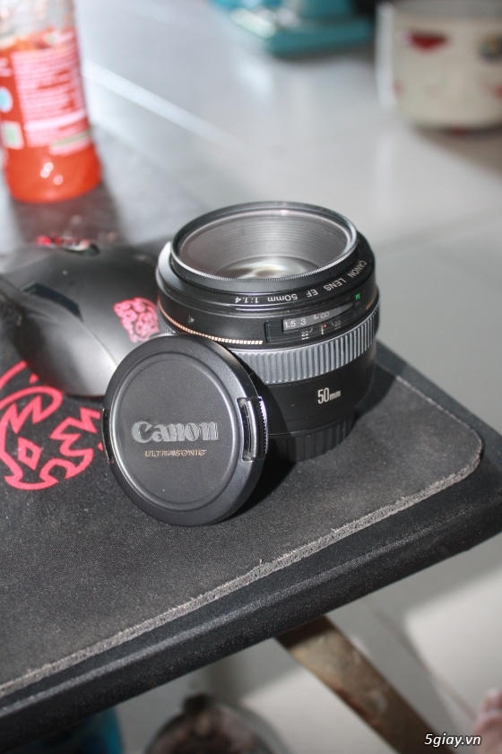 [HCM] Bán Lens Canon 50mm F1.4 tặng kèm filter Hoya like NEW !!! - 1