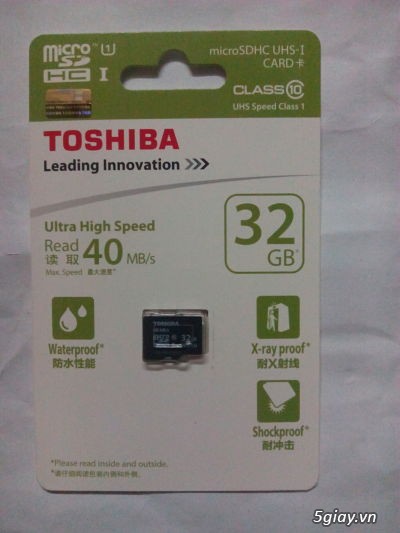 Thẻ nhớ 16Gb class10 119k; 32Gb class10 239k, Toshiba, đuôi khỉ kẹp điện thoại Ipad - 5