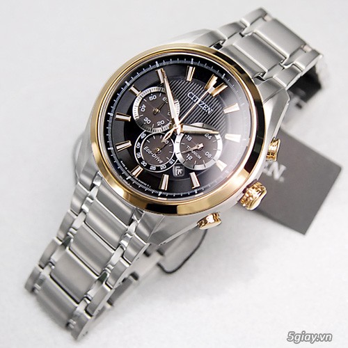 Đồng hồ Citizen làm bằng Titanium,mặt kính Sapphire, công nghệ Eco Drive sale off 60% - 1