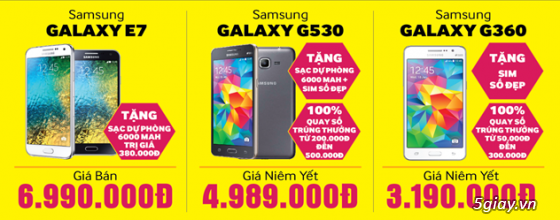 Lumia 730, Samsung Galaxy E7, Samsung Galaxy Tab 3 Lite (T111) Bất Ngờ Sập Giá - 1