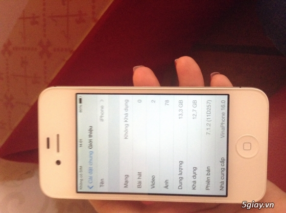 iphone 4s trắng 16gb máy quốc tế máy mới 99%