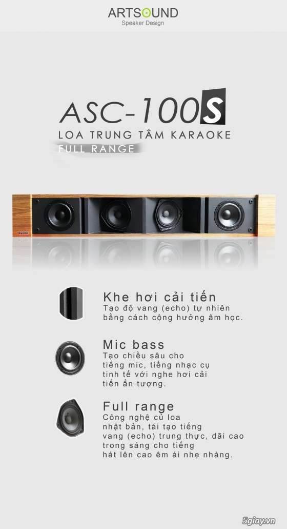 Loa Karaoke Center ASC- 100 hỗ trợ karaoke đẳng cấp hàng đầu-Giá 2tr9 - 1