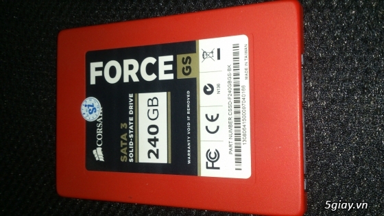 SSD Corsair Force GS 240GB còn bảo hành hơn 1 năm - 1