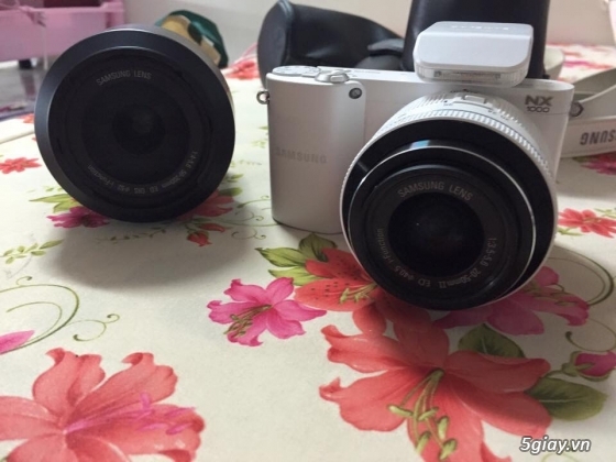 Cần bán Samsung NX1000 màu trắng lens 20-50 + lens samsung 50-200mm ISO - 2