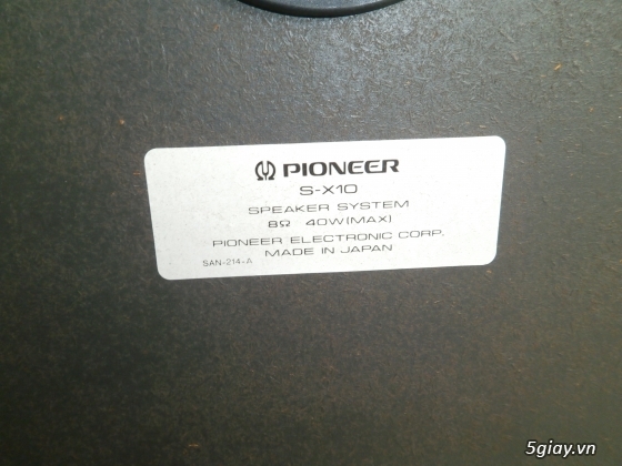 Cần bán loa pioneer (s-x10)zin 100% hàng bải còn rất mới (giá:1.400.000vnđ) - 4