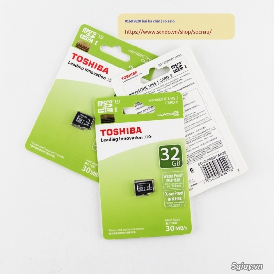 Thẻ nhớ 16Gb class10 119k; 32Gb class10 239k, Toshiba, đuôi khỉ kẹp điện thoại Ipad - 8