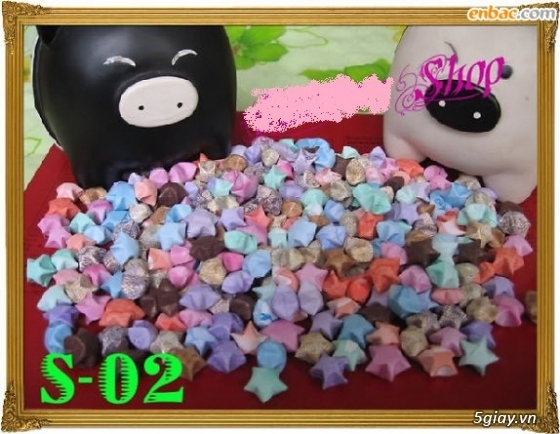 sao giấy xếp sẵn,hạc giấy xếp sẵn giá rẻ nhất tphcm - 5