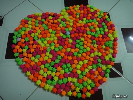 sao giấy xếp sẵn,hạc giấy xếp sẵn giá rẻ nhất tphcm - 12