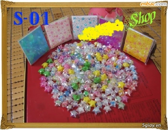 sao giấy xếp sẵn,hạc giấy xếp sẵn giá rẻ nhất tphcm - 4