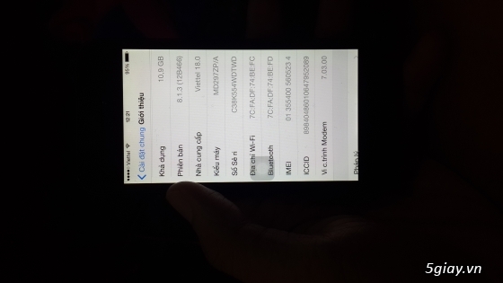 Mình cần bán 1 ip5 16gb quốc tế icloud chính chủ ngoại hình 90% - 5