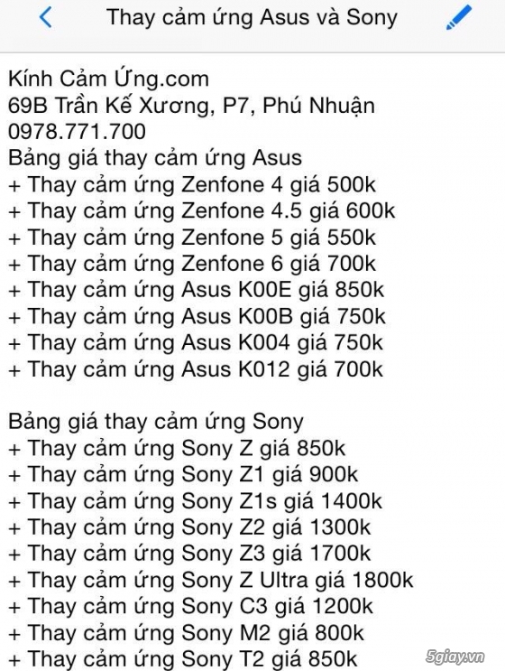 Chuyên thay mặt kính và cảm ứng Iphone, Samsung, Nokia, LG, HTC, Sony, Sky, OPPO - 4