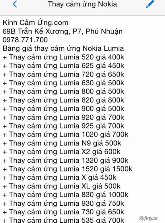 Chuyên thay mặt kính và cảm ứng Iphone, Samsung, Nokia, LG, HTC, Sony, Sky, OPPO - 6