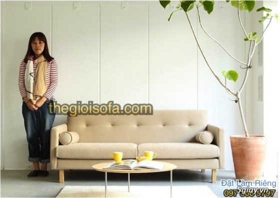 Ghế Sofa Vải Bố Japan, Nệm Êm Siêu Ấn Tượng -Bizsofa.vn - 7