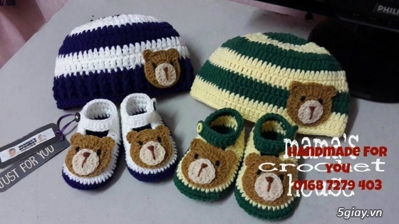 Nhận làm giầy và nón len cho bé. Tất cả đồng giá 60.000/món dưới 12 tháng - 48