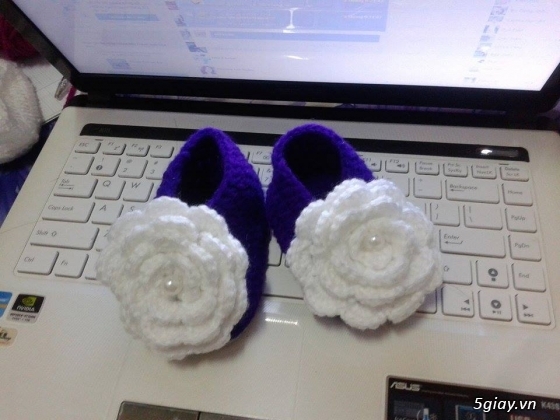 Nhận làm giầy và nón len cho bé. Tất cả đồng giá 60.000/món dưới 12 tháng - 10