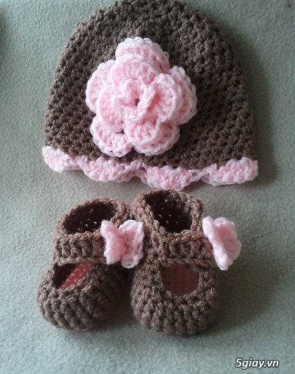 Nhận làm giầy và nón len cho bé. Tất cả đồng giá 60.000/món dưới 12 tháng - 42