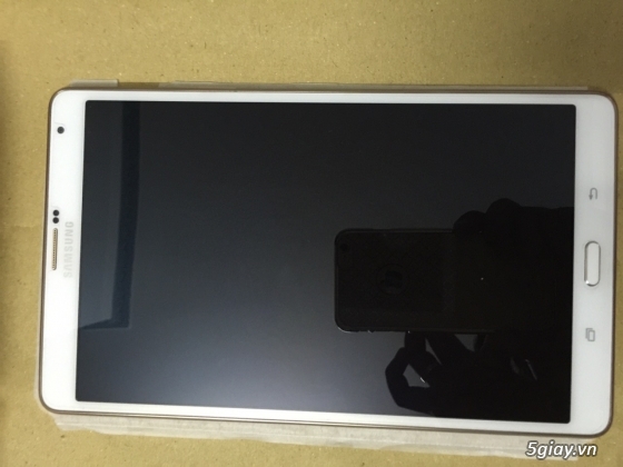 TAB S 8.4 trắng Fullbox chính hãng Samsung Việt Nam, còn bảo hành đến tháng 12/2015
