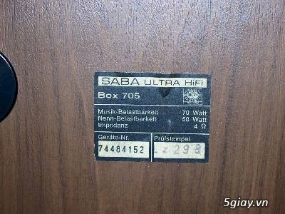 Bán Saba Ultra Hifi Box 705- Madein: Germany