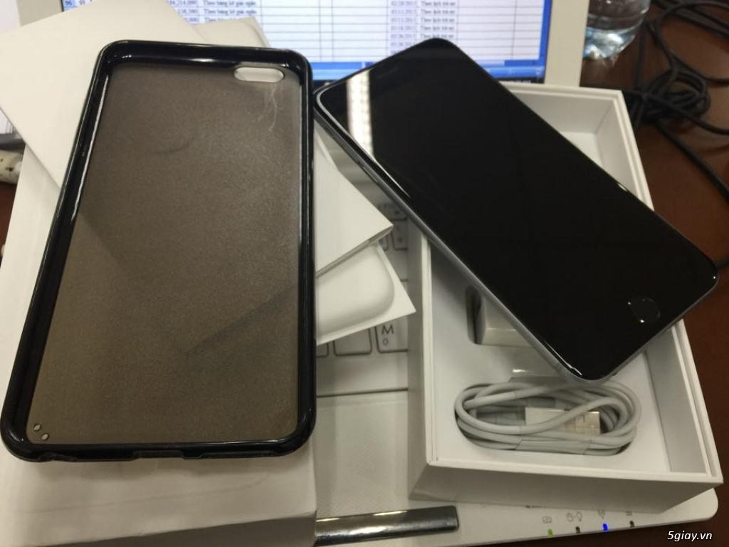 Iphone 6 plus gray 64gb fullbox 98% leng keng giá tốt - 1