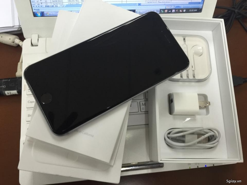 Iphone 6 plus gray 64gb fullbox 98% leng keng giá tốt - 4