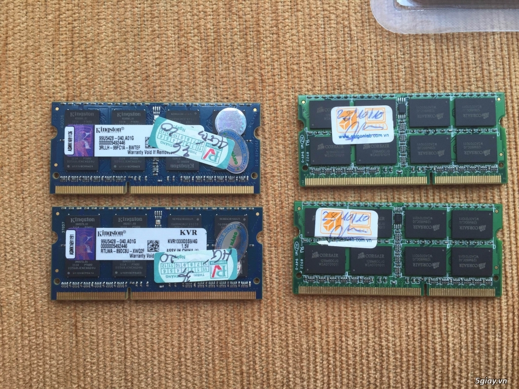 Ram laptop 2gx2, 4gx2 ddr3 giá rẻ - 1