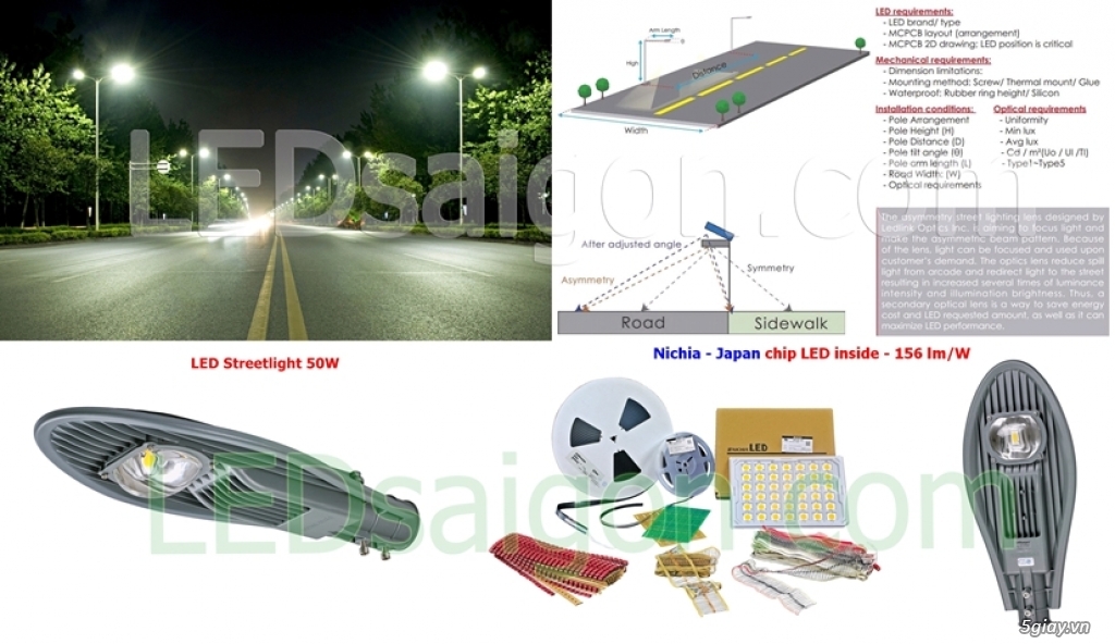 Đèn LED Nhật Bản sản xuất tại VN, BH 36 tháng - 2