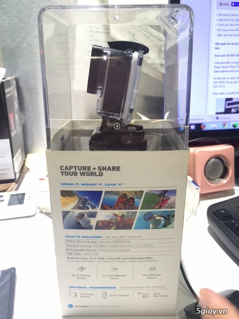 Bán camera gopro hero 3 white_new 100% - 1