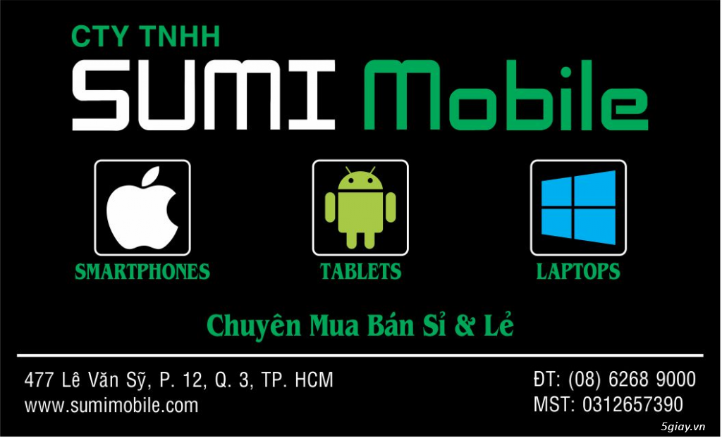 SUMI Mobile Chuyên Sỉ&Lẻ MACBOOK Pro,Macbook Retina,Macbook Air Giá Cạnh Tranh