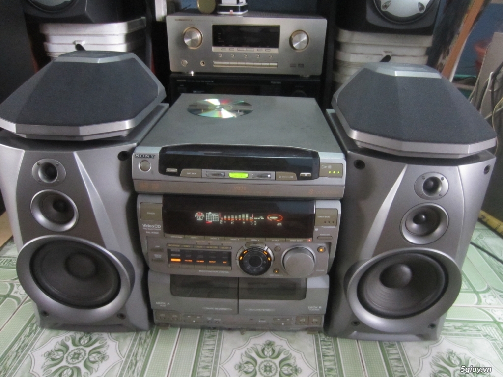 Dàn máy, ampli, loa, đầu CD Sony Panasonic Kenwood... - 1