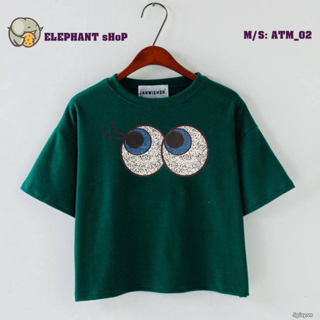 Elephant Shop - Áo Thun Cá Tính - Duyên Dáng Crop Top! - 15