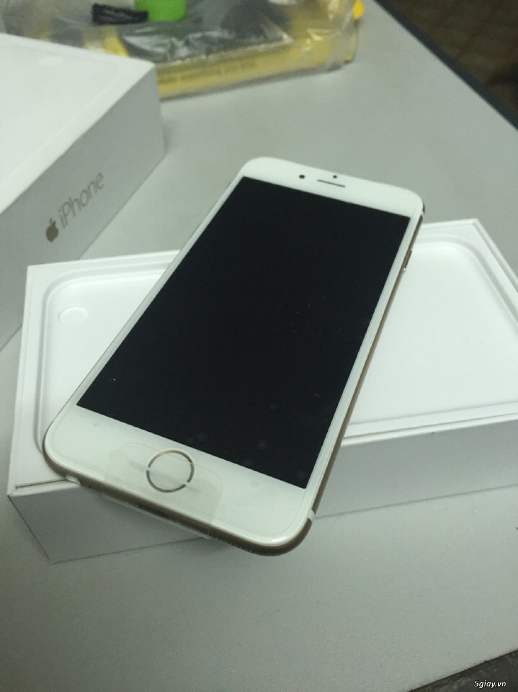 iPhone 6 Gold 128G mới 100% Active rồi full box - 1